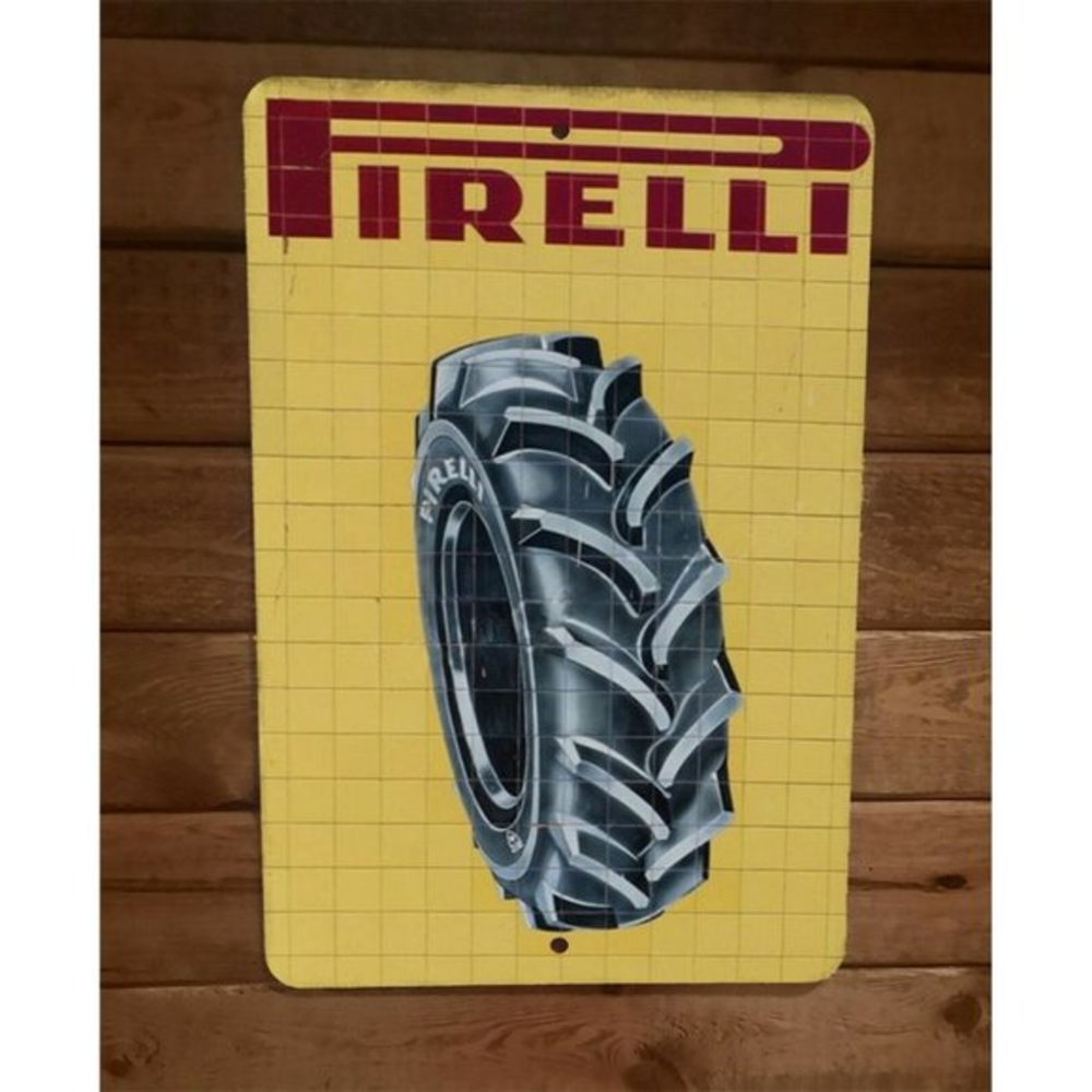 Pirelli Tires European Tyres Ad 8x12 Metal Wall Sign